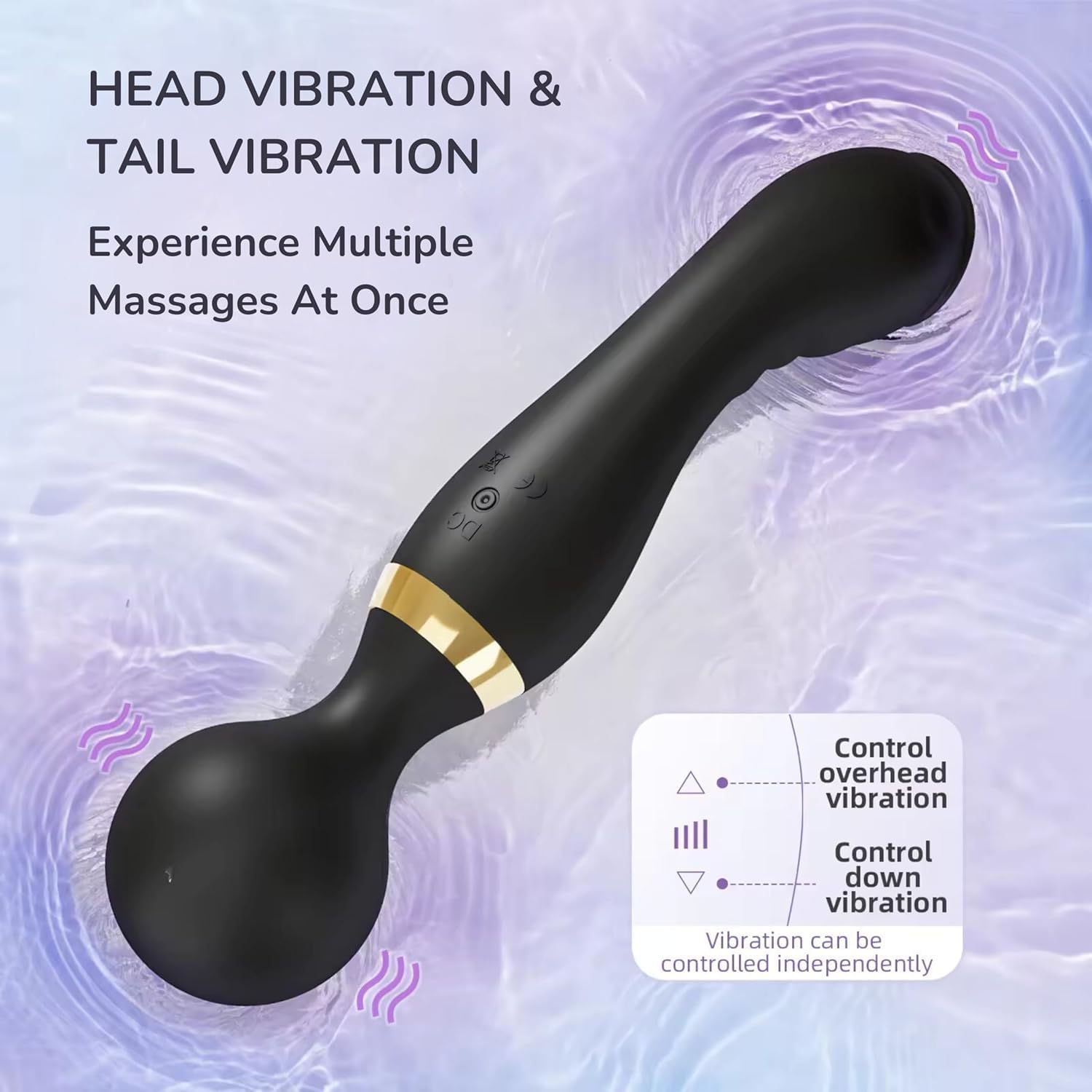 VibeEase: Personal Full Body Massager | 10-Mode Electric Wand for Deep Relief